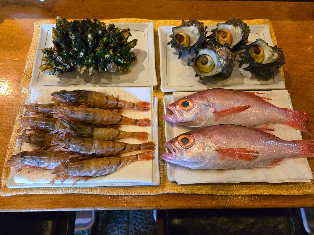 本日入荷の魚たちです。